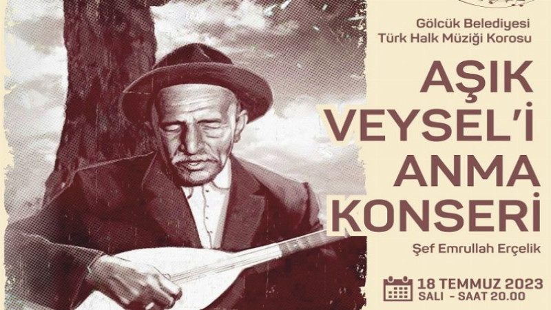 Âşık Veysel türküleriyle Gölcük'te anılacak