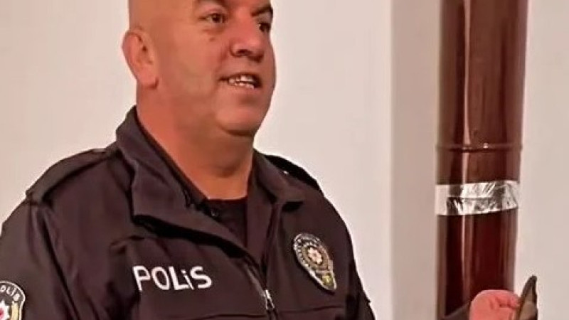 Polis memuru ihtiyaç sahibi aileye hızır gibi yetişti