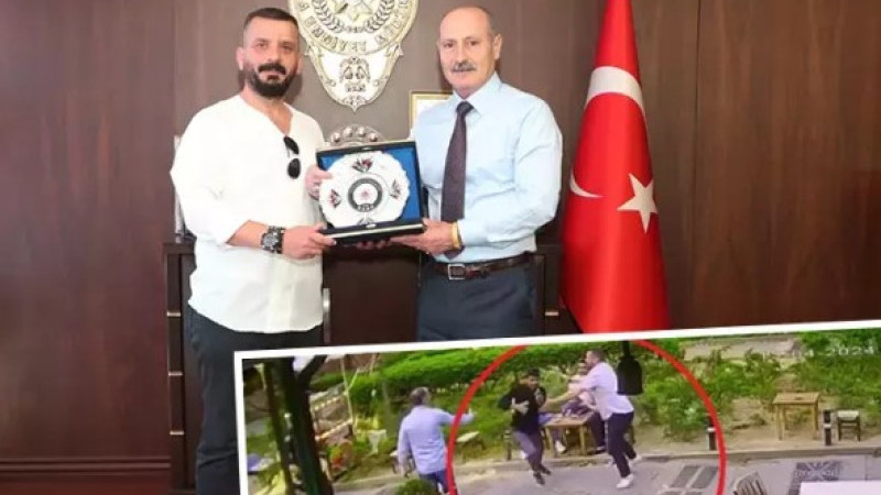  Fenomen olan esnafa Emniyet'ten teşekkür plaketi