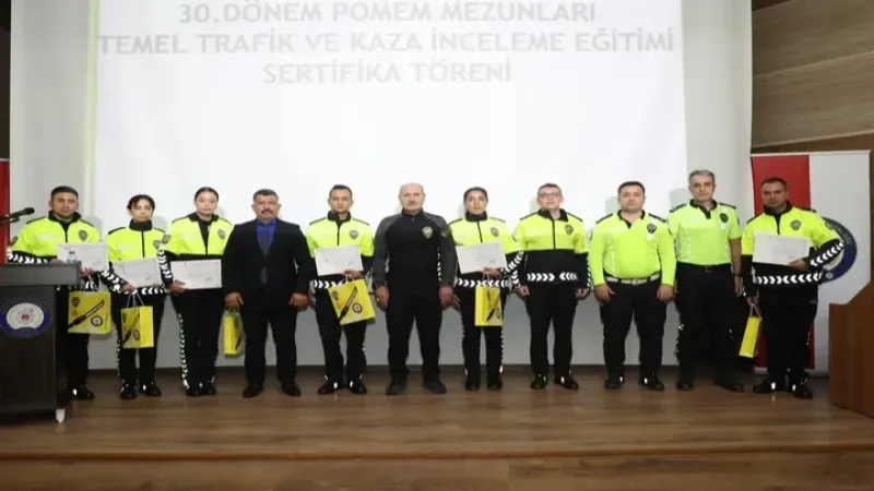 Bursa’da trafik polislerine trafik ve kaza inceleme eğitimi