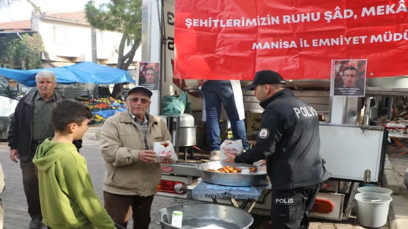 Manisa'dan şehit polis Hasan Akoral'a anma