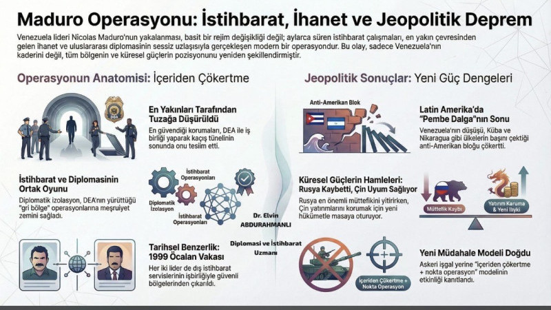 Venezuela’da Bir Devrin Sonu: Maduro Operasyonunun Perde Arkası ve İstihbarat Diplomasisi